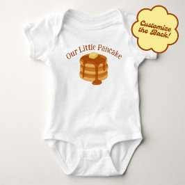 Body Para Bebê Nosso Pequeno Tema de Café da Manhã com Panqueca