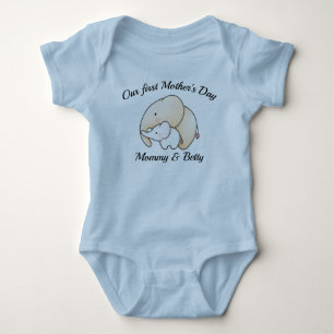Body Para Bebê Nosso primeiro Dia de as mães