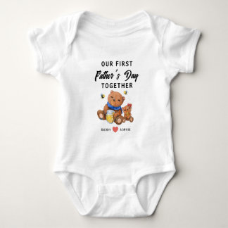 BODY PARA BEBÊ NOSSO PRIMEIRO DIA DE OS PAIS JUNTOS