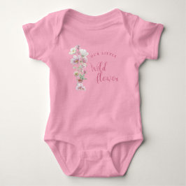 Body Para Bebê Nosso tema de Menina Pequena Flor Selvagem