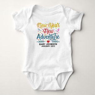 Body Para Bebê Nova aventura de ano novo