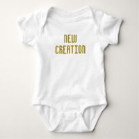 Nova Criação - Dourado traje de bebê