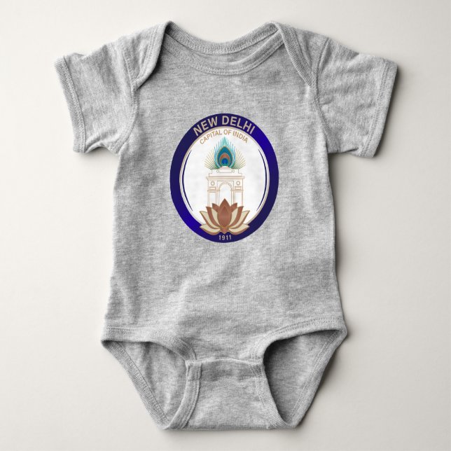 Body Para Bebê Nova Deli Índia (Frente)
