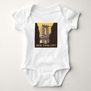 Body Para Bebê Nova Iorque Ponte Brooklyn