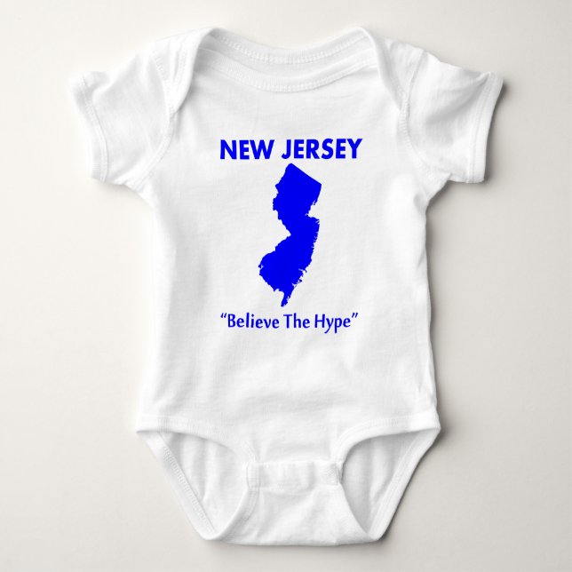 Body Para Bebê Nova Jersey - Acredite no Hype (Frente)