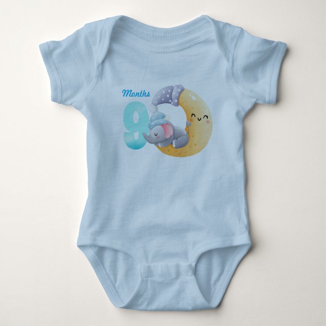 Body Para Bebê Nove meses de processo para bebês (Frente)