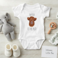 Novo Bezerro Bebê Vaca das Terras Altas da Manada