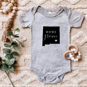 Body Para Bebê Novo México Home Grown State Tee