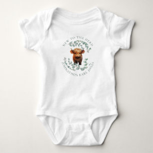 Body Para Bebê Novo no Bezerro Bebê Vaca das Terras Altas da Mana