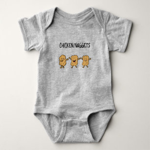 Body Para Bebê Nuggets Engraçados