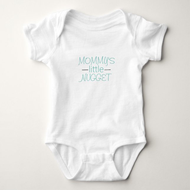 Body Para Bebê NÚMERO DE PEQUENA mamãe numa peça (Frente)