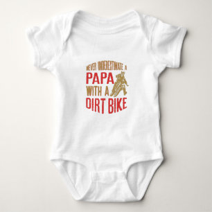 Body Para Bebê Nunca Subestime Um Papa Com Uma Bicicleta De Sujei