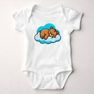 Body Para Bebê ☁️🐻 Nuvem de Urso Adormecido Presente para Bebê ✨