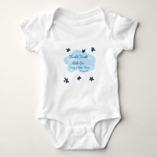 Body Para Bebê Nuvens azuis brilham Twinkle Pequena Exibição de B