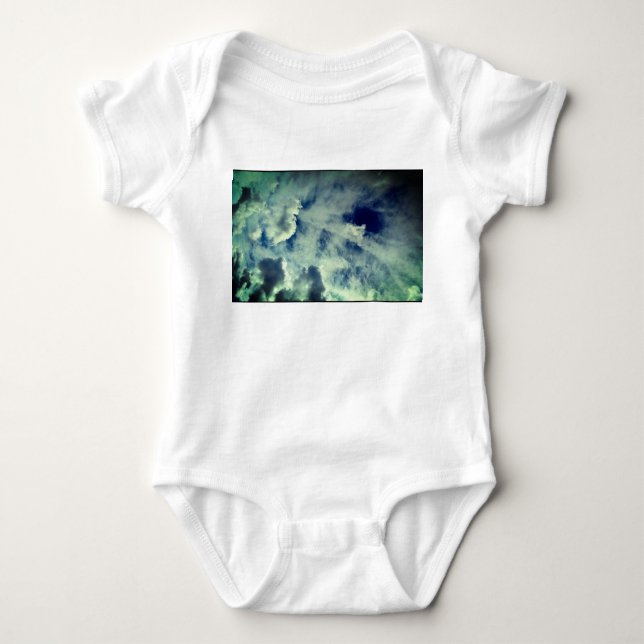 Body Para Bebê Nuvens padrão (Frente)