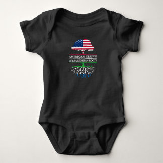 Body Para Bebê O americano crescido com serra Leonean enraíza a