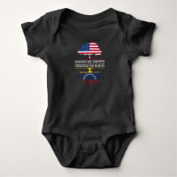 O americano crescido com venezuelano enraíza  