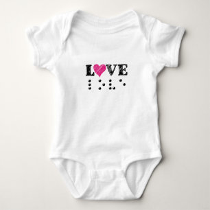 Body Para Bebê O Amor É Cego Braille