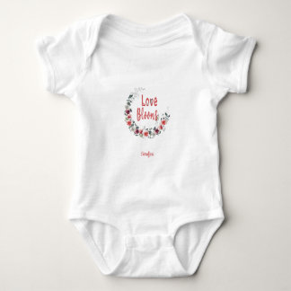 Body Para Bebê O Amor Personalizado Floresce