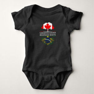 Body Para Bebê O canadense crescido com brasileiro enraíza