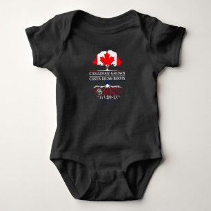 Body Para Bebê O canadense crescido com costela Rican enraíza