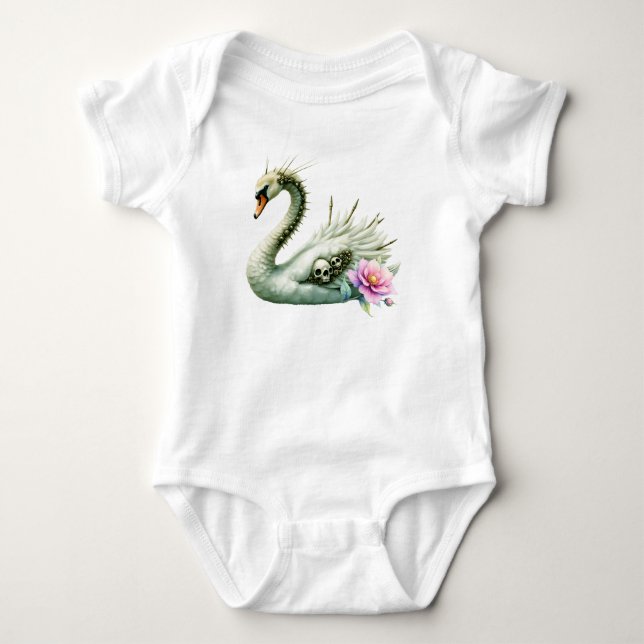 Body Para Bebê O Cisne das Águas Esquecidas.  (Frente)
