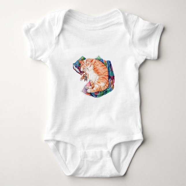 Body Para Bebê O cochilo de inverno da Zoe (Frente)