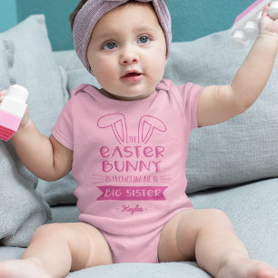 Body Para Bebê O Coelhinho da Páscoa está me promovendo para a