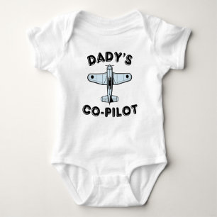 Body Para Bebê O copiloto do Dady