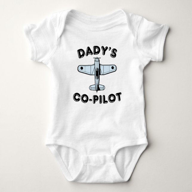 Body Para Bebê O copiloto do Dady (Frente)