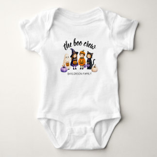 Body Para Bebê O Crew Boo de Halloween Família Personalizado