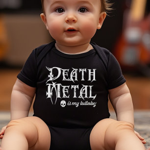 Body Para Bebê O Death Metal é o Meu Lullaby