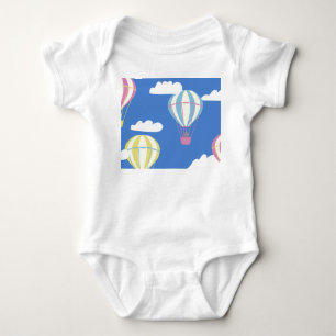 Body Para Bebê O dia do balão de ar quente do urso
