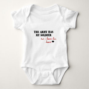 Body Para Bebê O exército tem meu soldado, mas eu tenho seu