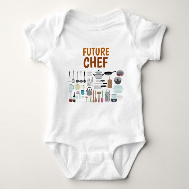 Body Para Bebê O futuro Chef Babyfato (Frente)