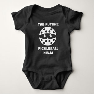 Body Para Bebê O futuro Pickleball Ninja, fofo