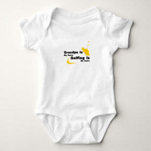 Body Para Bebê O golfe que o vovô engraçado é meu Golfing do n