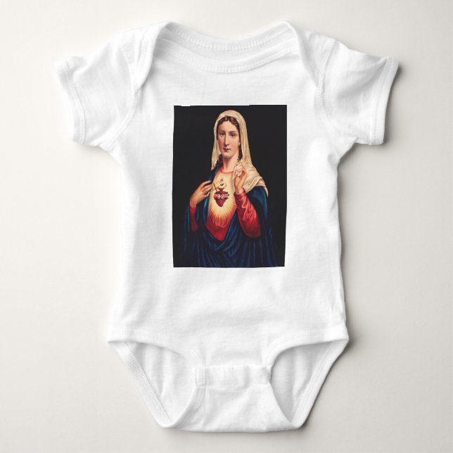 Body Para Bebê O Imaculado Coração de Maria (Frente)