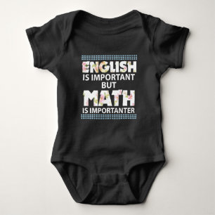 Body Para Bebê O inglês é importante mas a matemática é