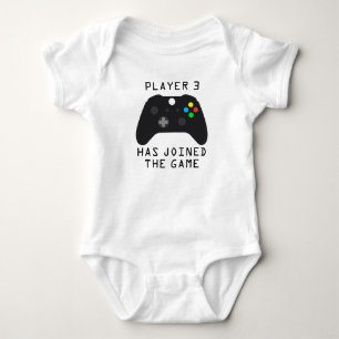 Body Para Bebê O jogador 3 entrou no controlador de jogos