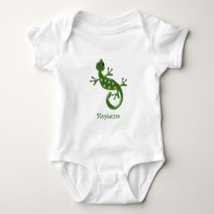 Body Para Bebê O lagarto do geco apenas adiciona o nome