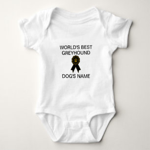 Body Para Bebê O melhor Design de galgos do mundo personalizável