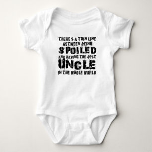 Body Para Bebê O melhor tio do mundo mimado vs.
