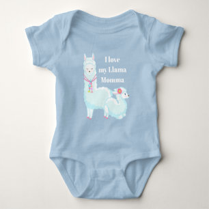 Body Para Bebê O momma bonito do lama do amor adiciona o bodysuit