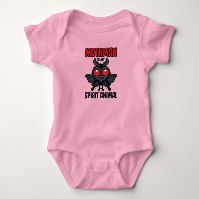 Body Para Bebê O Mothman É Meu Animal Espiritual (Frente)