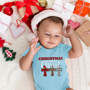 Body Para Bebê O Natal Bonito Começa Com A Religião Cristo