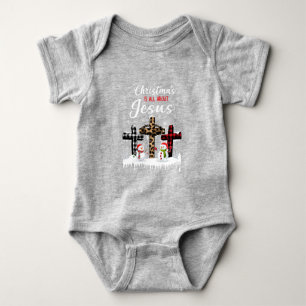 Body Para Bebê O Natal É Sobre Jesus Cristãos Pajama Cos