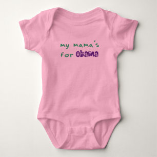 Body Para Bebê O Para Obama Bodysuit do meu Mama