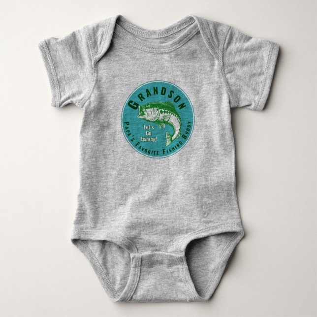 Body Para Bebê O Parceiro de Pesca Favorito do Papai (Frente)