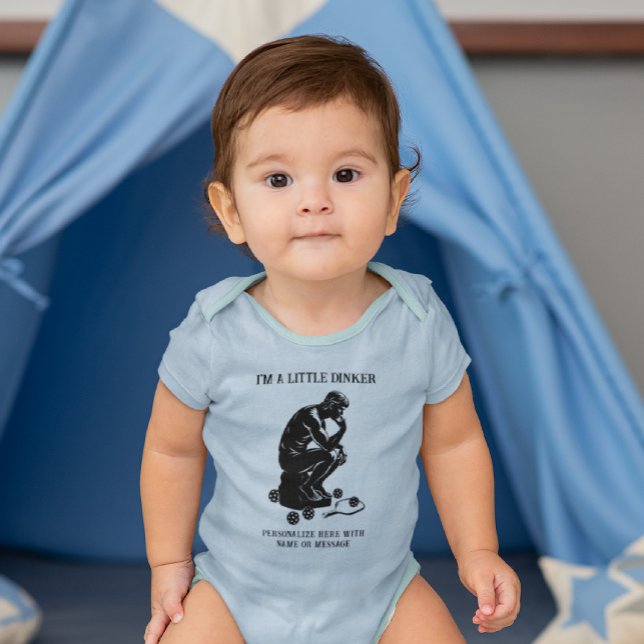 Body Para Bebê O Pensador Do Dinker Personalizou O Jogador Engraç (Pickleball star of the future!)